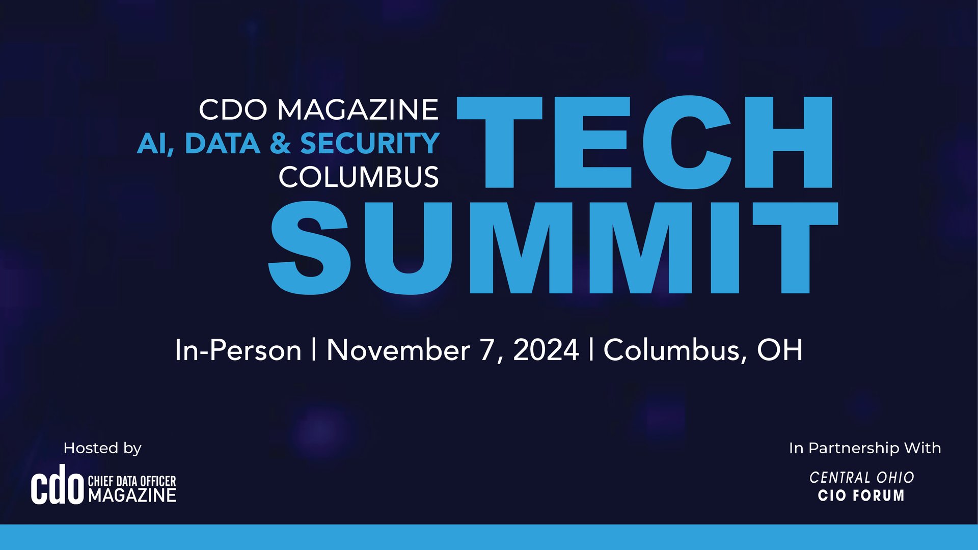CDO Magazine AI, Data & Security Columbus Tech Summit 2024