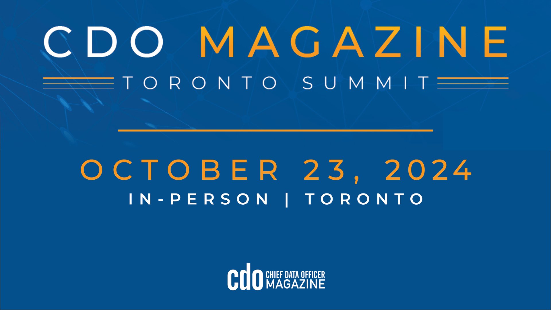 CDO Magazine Summit - Toronto 2024